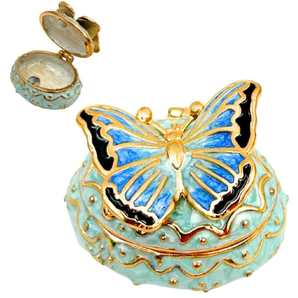 Schmuckkästchen Schmetterling Kristalle - Eleganter Blickfang