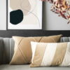 Beige Dekokissen 2er Set Touch Stripes - Stilvoll Modern