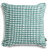 Türkises Hahnentritt Dekokissen – Elegantes Wohnkissen 45x45 cm