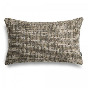 Braunes Bouclé Dekokissen TELI – Exklusives Sofakissen 50x30 cm