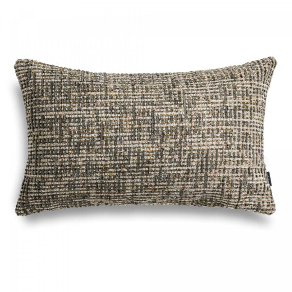 Braunes Bouclé Dekokissen TELI – Exklusives Sofakissen 50x30 cm