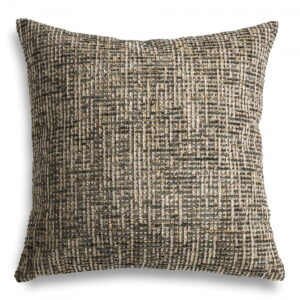 Braunes Bouclé Dekokissen TELI – Exklusives Sofakissen 50x50 cm