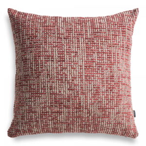 Rot Beige Dekokissen 50x50 cm - Eleganter Blickfang