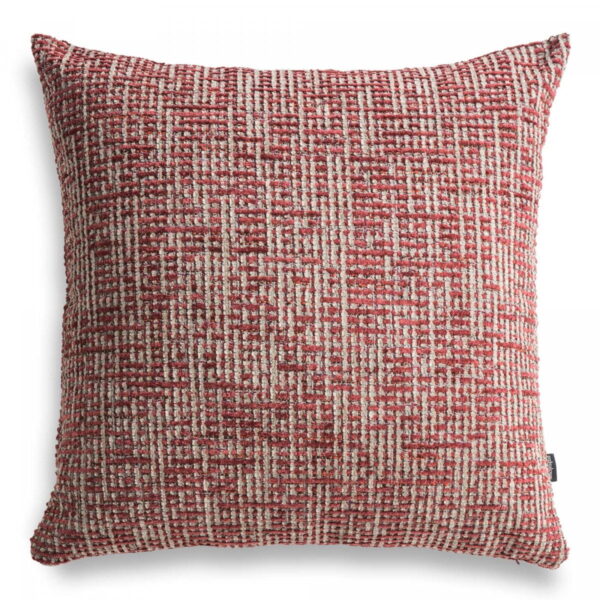 Rot Beige Dekokissen 50x50 cm - Eleganter Blickfang