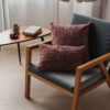 Rot Beige Strukturkissen 50x30 cm - Stilvoller Akzent