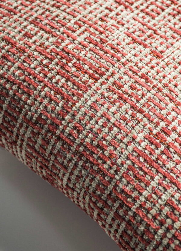 Rot Beige Strukturkissen 50x30 cm - Stilvoller Akzent