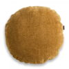 Braunes rundes Dekokissen ROLO – Exklusives Boho Sofakissen 45x45 cm