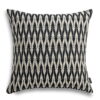 Schwarzes Kissen mit Blattmuster 45x45 - Stilvoller Blickfang