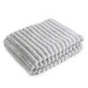 Graue Kuschel-Tagesdecke BUNNY – Exklusive weiche Tagesdecke 220x140 cm