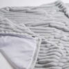 Graue Kuschel-Tagesdecke BUNNY – Exklusive weiche Tagesdecke 220x140 cm