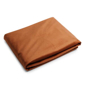 Rostbraune Velours Tagesdecke VELVET – Exklusiver Bettüberwurf 220x140 cm