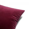 Bordeaux Samtkissen 50x30 cm - Exklusiver Wohnakzent