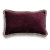 Bordeaux Bouclé Kissen 50x30 cm - Eleganter Blickfang