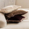 Bordeaux Bouclé Kissen 50x30 cm - Eleganter Blickfang