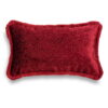 Rotes Bouclé Kissen 50x30 cm - Luxuriöser Blickfang