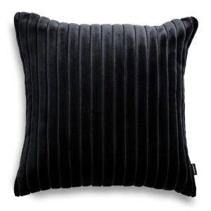 Schwarzes Cord Kissen 50x50 cm - Exklusiver Look