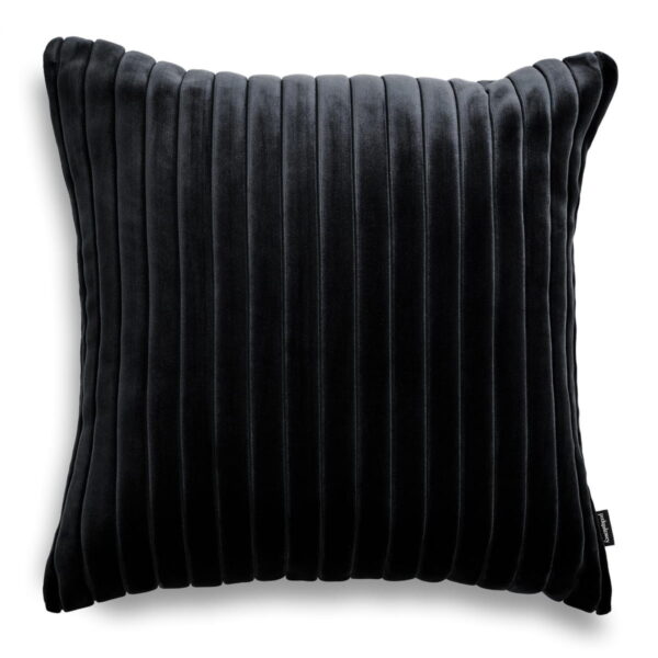 Schwarzes Cord Kissen 50x50 cm - Exklusiver Look
