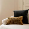 Schwarzes Cord Kissen 50x50 cm - Exklusiver Look