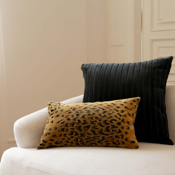 Schwarzes Cord Kissen 50x50 cm - Exklusiver Look