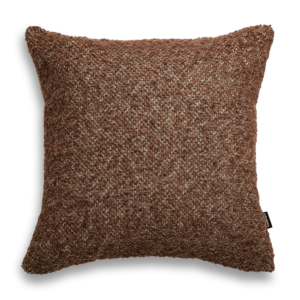 Rostbraunes Bouclé Dekokissen NOLA 45×45 cm