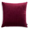 Bordeaux Velvet Dekokissen 45x45 - Edler Wohnakzent