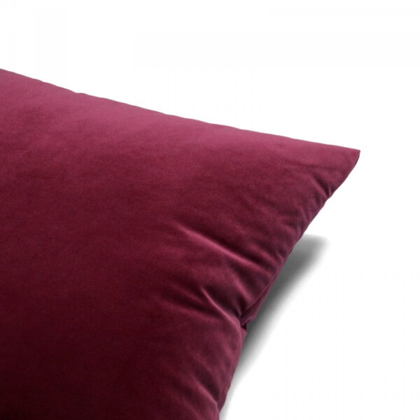 Bordeaux Velvet Dekokissen 45x45 - Edler Wohnakzent