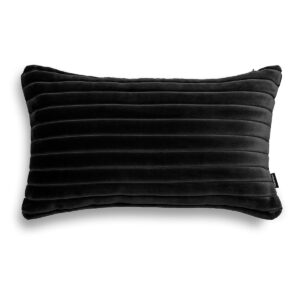 Schwarzes Samt Dekokissen Cordian – Exklusiv 50x30 cm