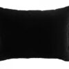 Schwarzes Samtkissen mit Fransen – Exklusives Design 50x40 cm