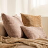 Rosa Beige Dekokissen 3er Set Teli - Eleganter Komfort