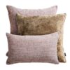 Rosa Beige Dekokissen 3er Set Teli - Eleganter Komfort