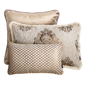 Creme Dekokissen 3er Set Aurum - Exklusive Eleganz