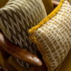 Grün Gelb Dekokissen 2er Set - Charmanter Vintage-Look