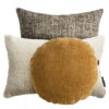 Beige Braun Dekokissen 3er Set - Natürliche Eleganz