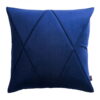 Blaue Dekokissen 2er Set - Elegante Touch & Gold Optik