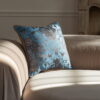 Blaue Dekokissen 2er Set - Elegante Touch & Gold Optik