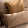 Beige Dekokissen 3er Set - Elegante Velvet & Stone Optik