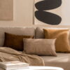 Beige Dekokissen 3er Set - Elegante Velvet & Stone Optik