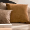 Beige Dekokissen 3er Set - Elegante Velvet & Stone Optik