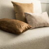 Beige Dekokissen 3er Set - Elegante Velvet & Stone Optik