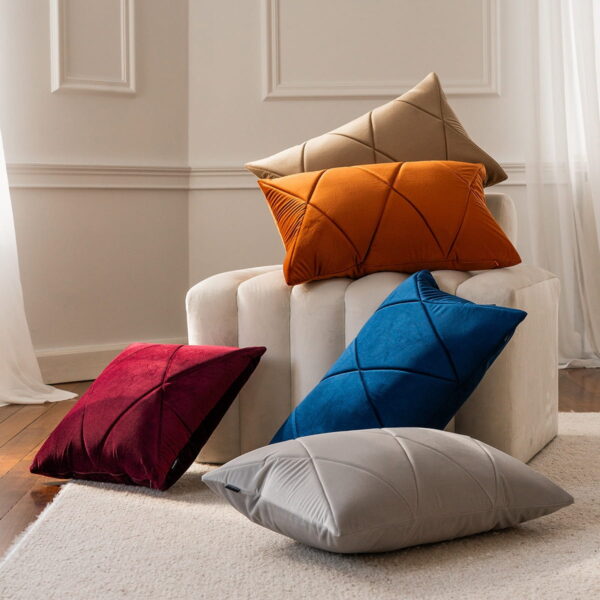 Schwarzes Samtkissen Touch – Exklusives Design 45x45 cm