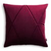Bordeaux Touch Samtkissen 45x45 - Eleganter Blickfang