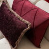 Bordeaux Touch Dekokissen 60x40 - Eleganter Hingucker