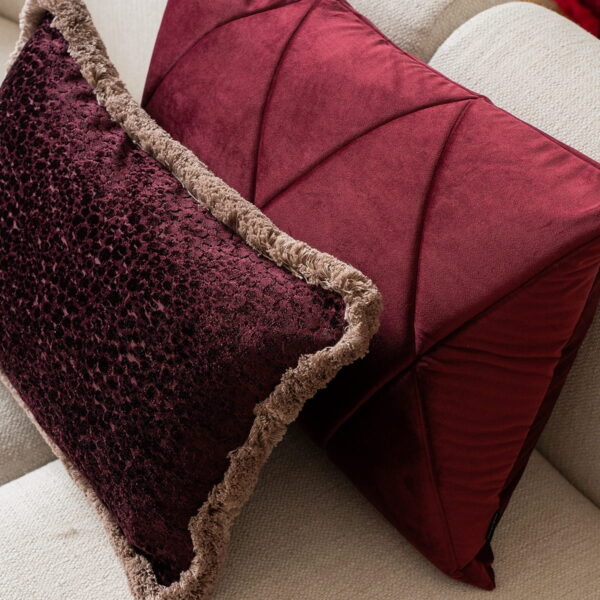 Bordeaux Touch Dekokissen 60x40 - Eleganter Hingucker