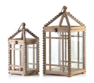Holzlaternen Set LOKKE – Exklusive Deko-Laternen 55 cm