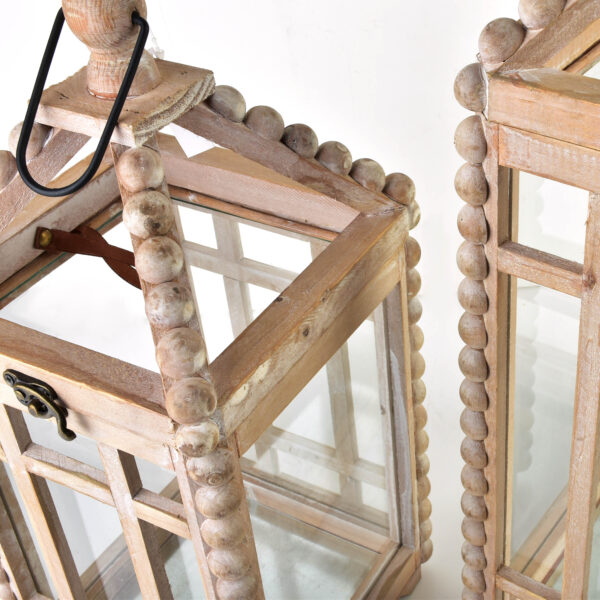 Holzlaternen Set LOKKE – Exklusive Deko-Laternen 55 cm