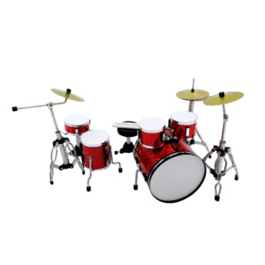 Mini Schlagzeug 10 cm Deko - Faszinierender Musik-Blickfang