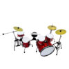 Mini Schlagzeug 10 cm Deko - Faszinierender Musik-Blickfang
