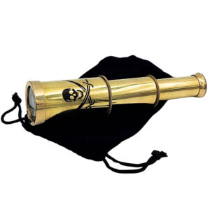 Piraten Fernrohr aus Messing 15 cm - Abenteuerlich