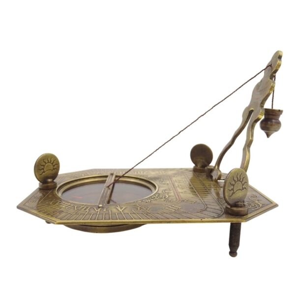 Sonnenuhr mit Kompass 11,5 cm - Faszinierende Navigation
