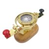 Kardankompass aus Messing 19 cm - Faszinierende Nautik